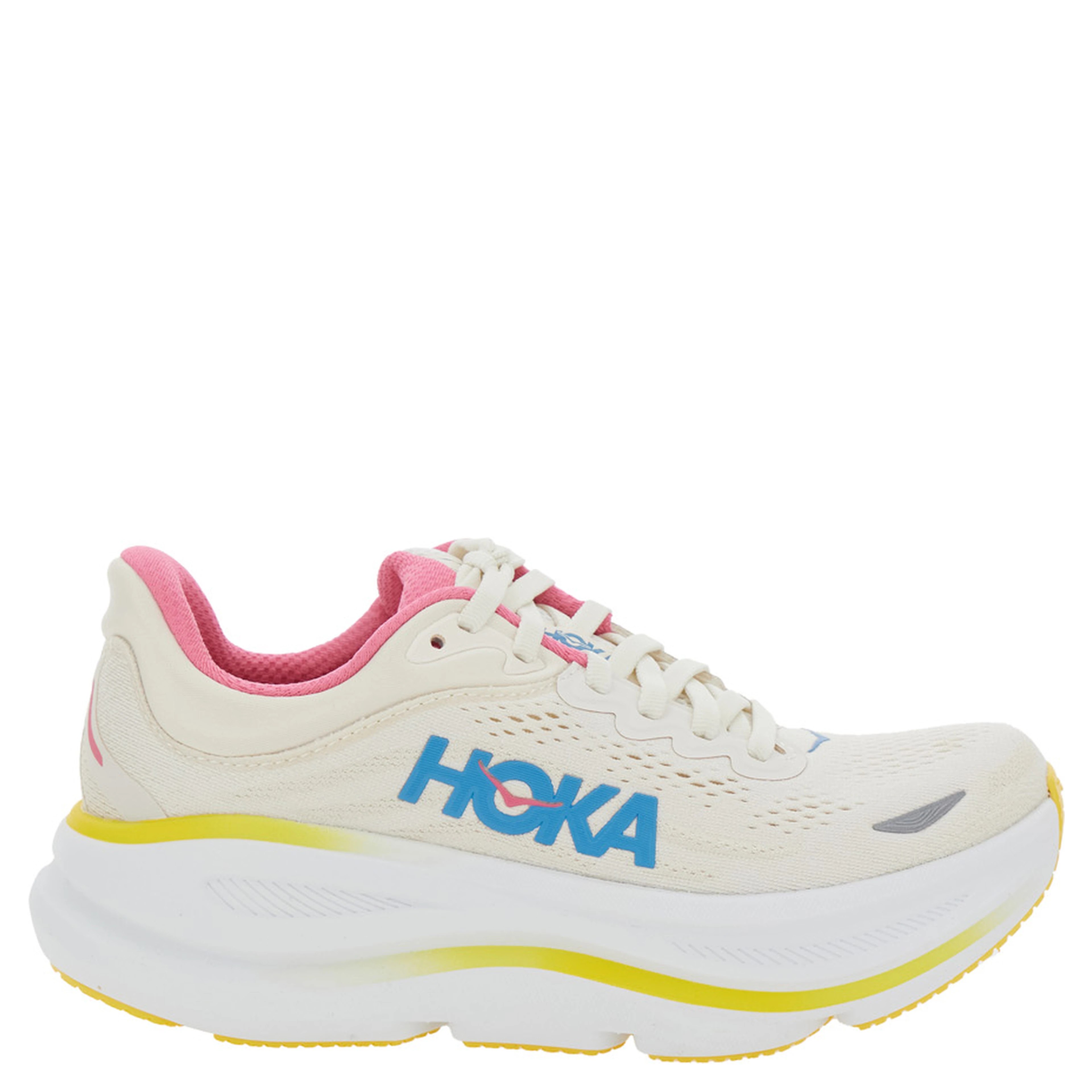 Bondi 9 White Low Top Sneakers with Maxi Logo Lettering on the Side in Tech Fabric Unisex
