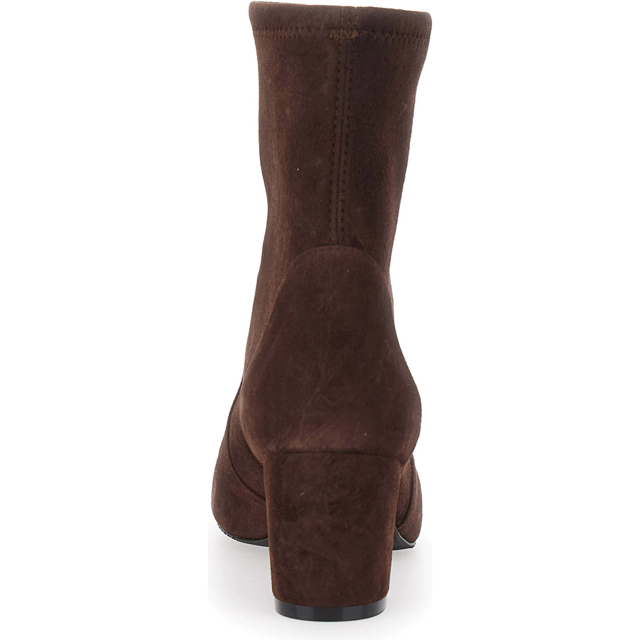 Yuliana Brown Ankle Boots with Medium Block Heel in Ecoleather Woman