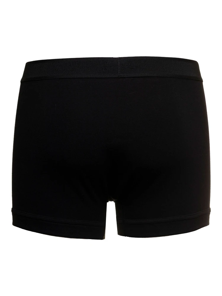 Black Cotton Boxer with Logo alternative