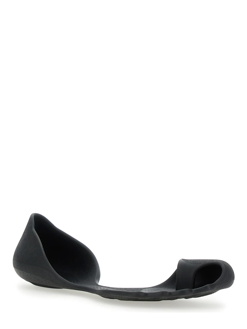 Zero Black Sneakers with Asymmetric Design in Tech Fabric Man