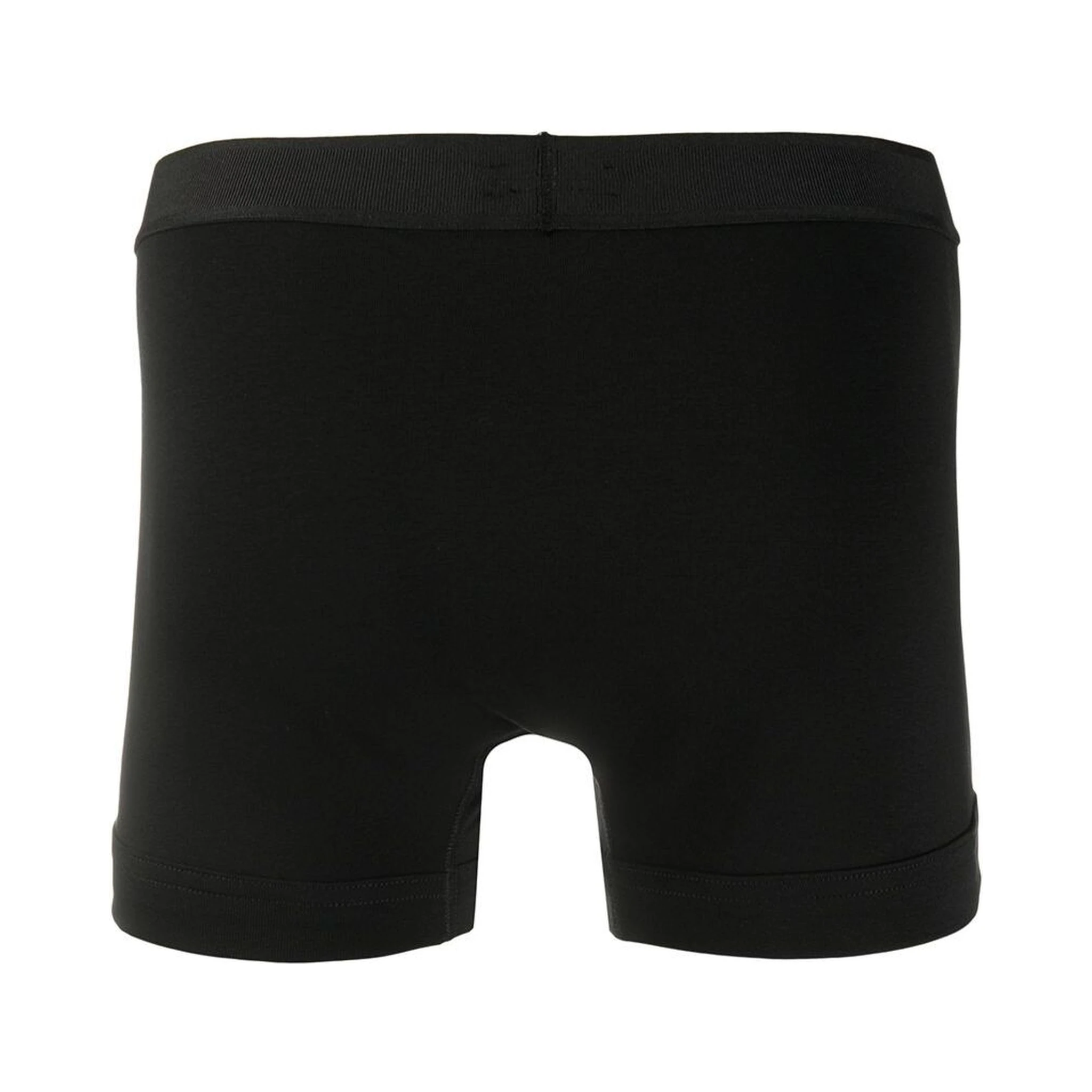 Black Cotton Boxer with Logo