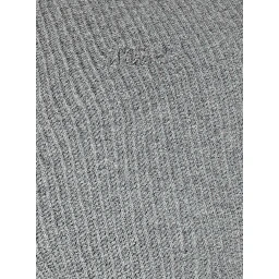 Grey Hoodie with Dropped Shoulders in Neoprene Man