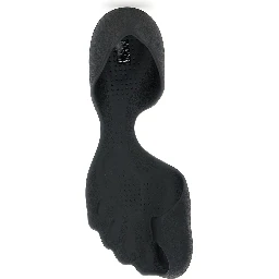 Zero Black Sneakers with Asymmetric Design in Tech Fabric Man