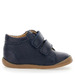 Blue Sneaker with Logo Printed on the Tongue in Rubber Boy