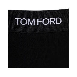 Black Cotton Boxer with Logo