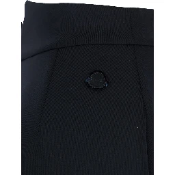 Black Skirt with Logo Patch Applied on the Back in Tech Fabric Woman
