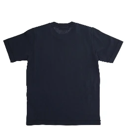 Blue T-Shirt with Round Neck and Logo Patch on the Front in Cotton Boy