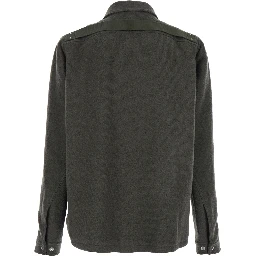 Brad Green Jacket with Classic Collar in Wool Man