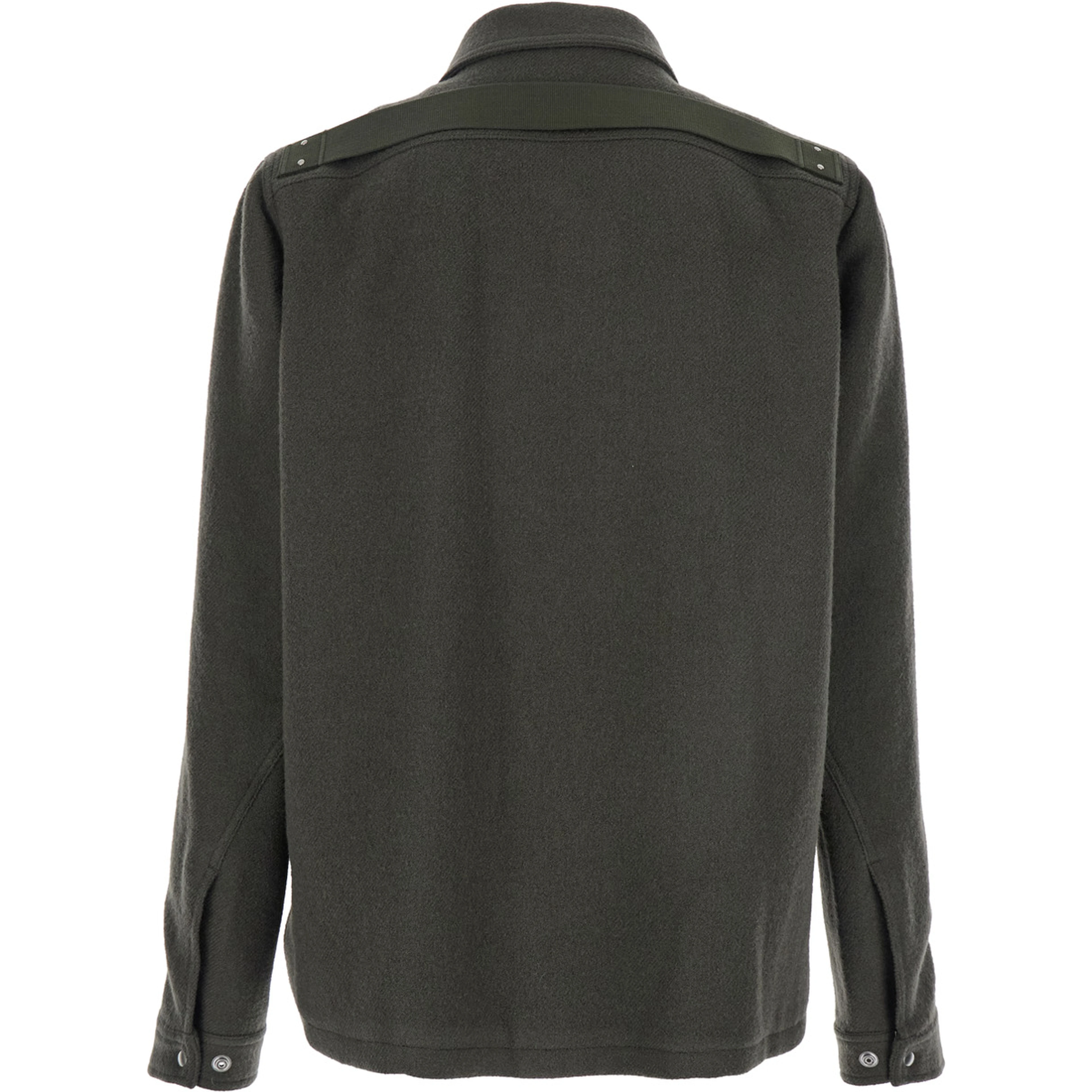 Brad Green Jacket with Classic Collar in Wool Man