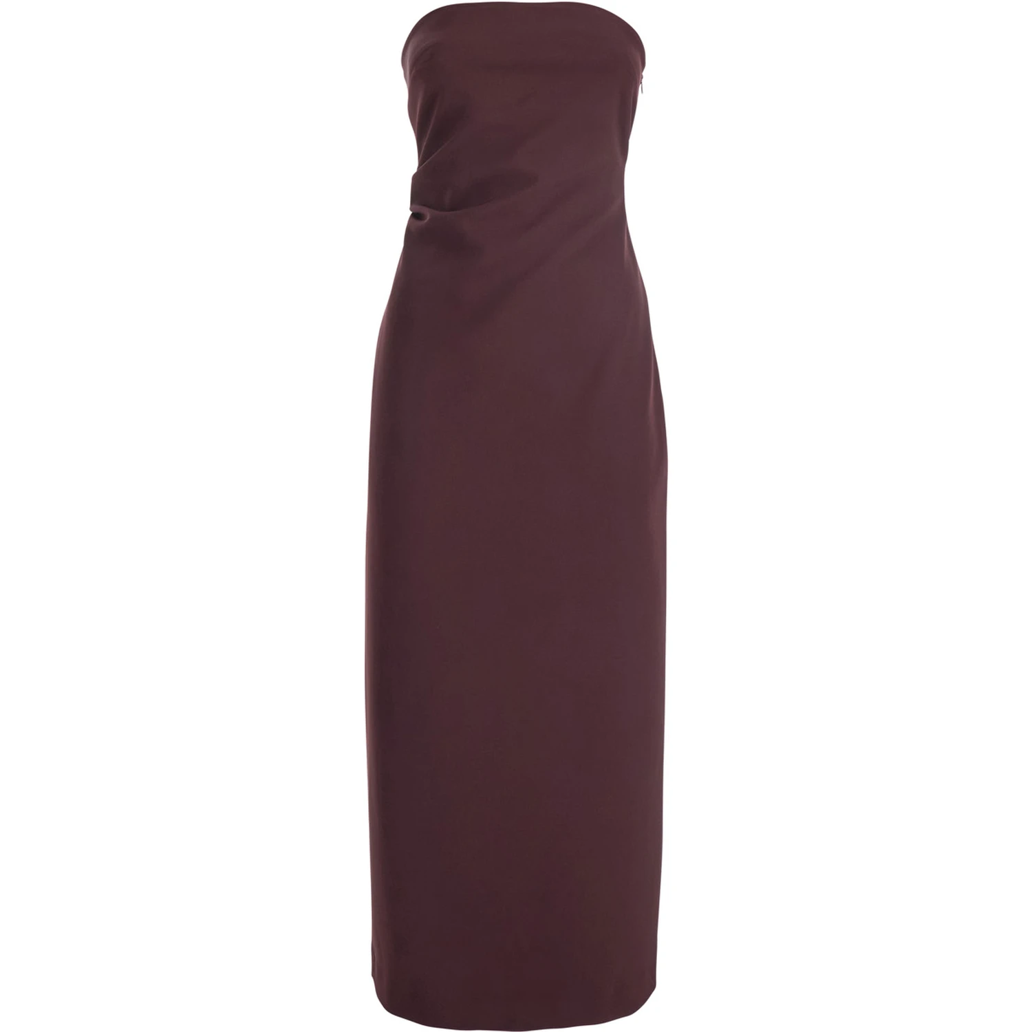 Bordeaux Bustier Dress in Tech Fabric Woman