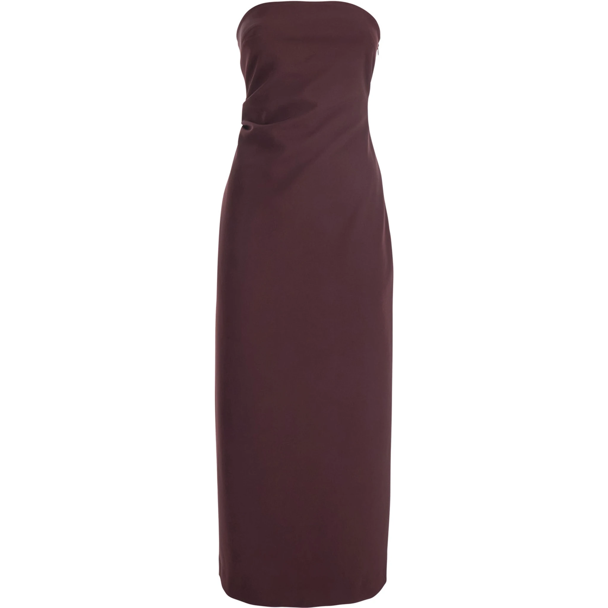 Bordeaux Bustier Dress in Tech Fabric Woman