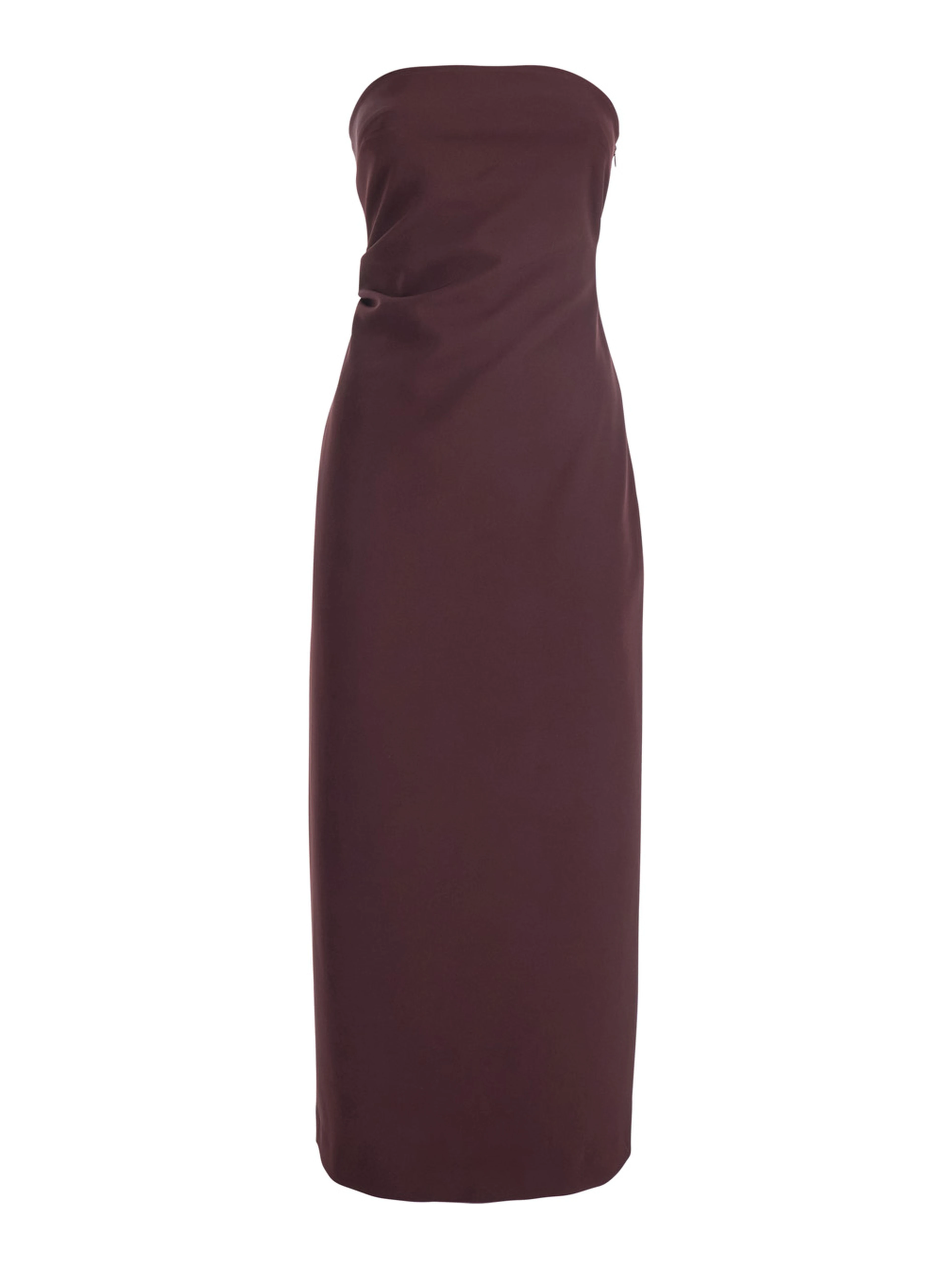 Bordeaux Bustier Dress in Tech Fabric Woman
