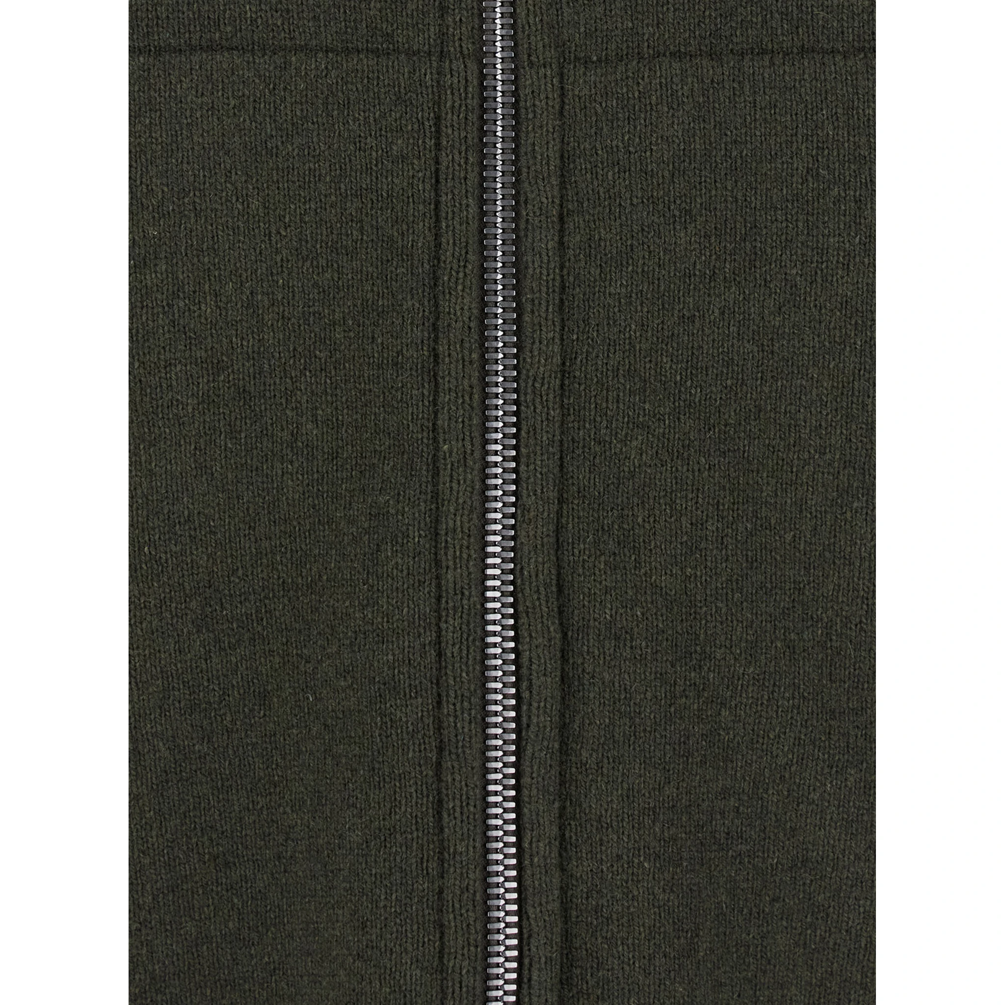 Green Sweatshirt with Contrasting Drawstring Hood in Cashmere and Wool Man