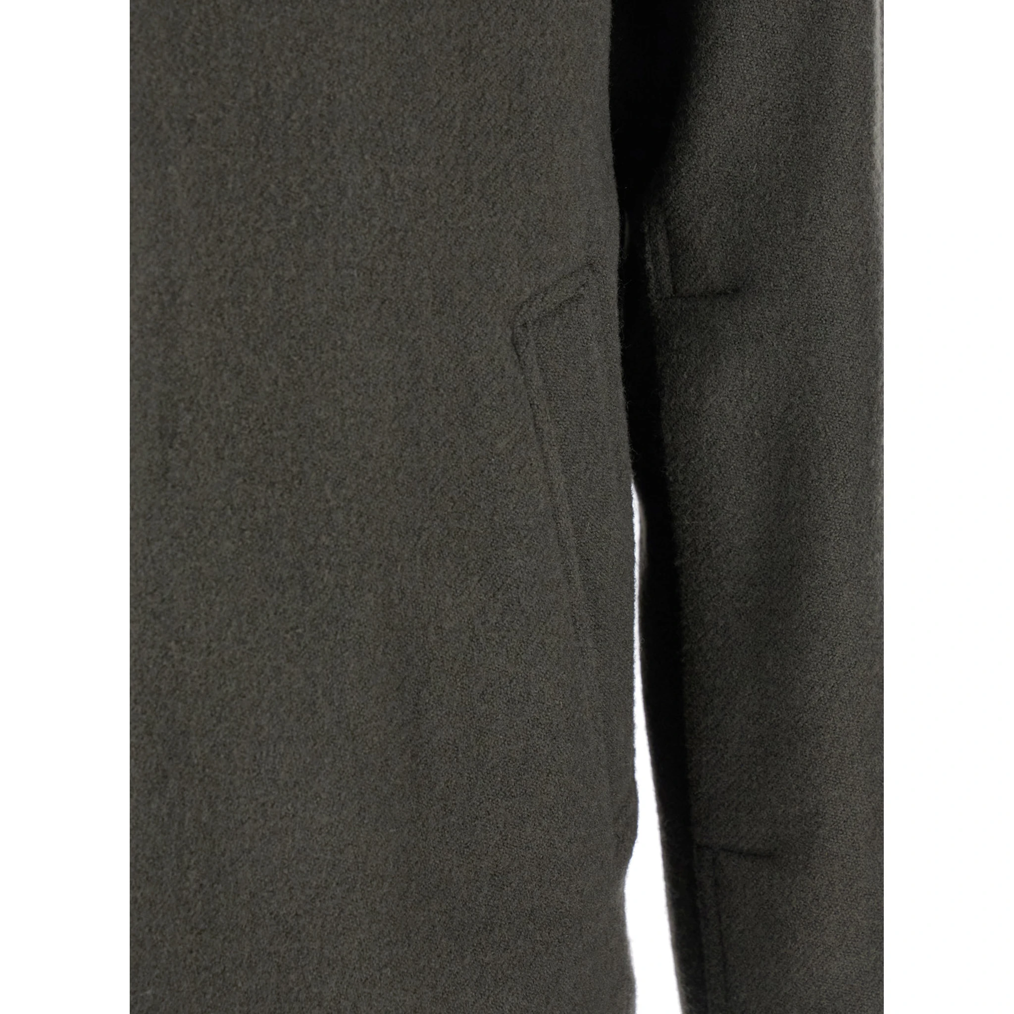 Brad Green Jacket with Classic Collar in Wool Man