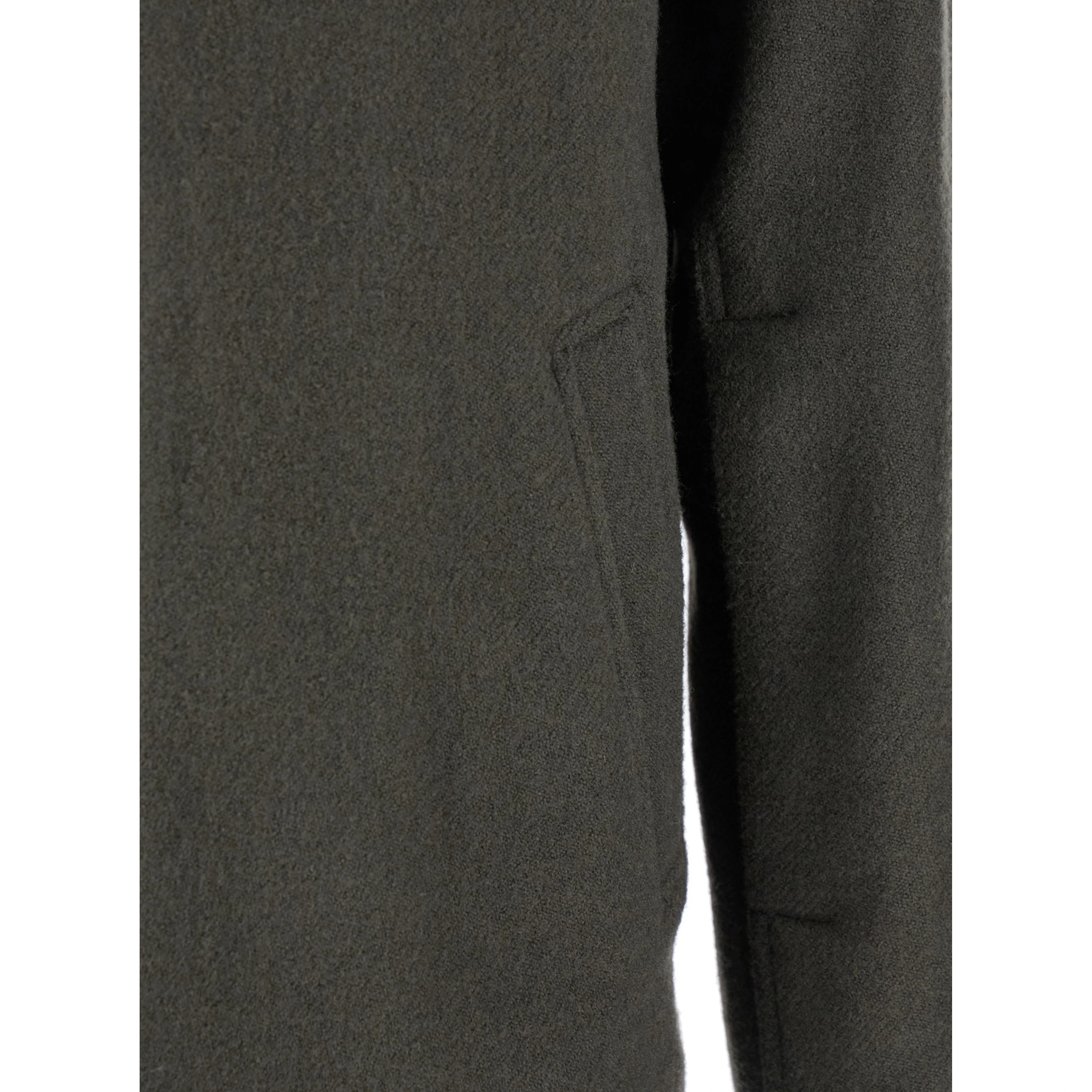 Brad Green Jacket with Classic Collar in Wool Man