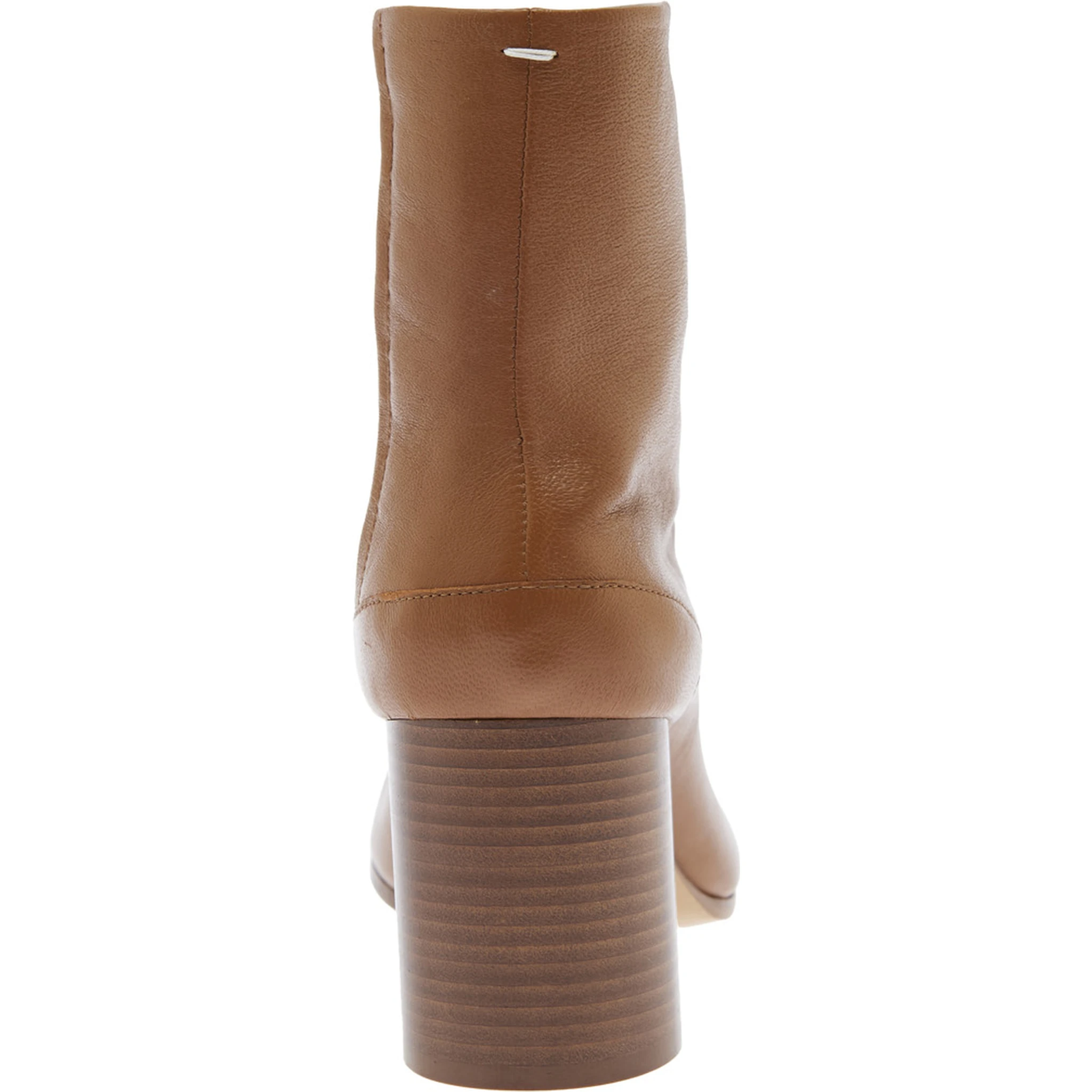 Tabi Brown High Heel Ankle Boots in Leather Woman