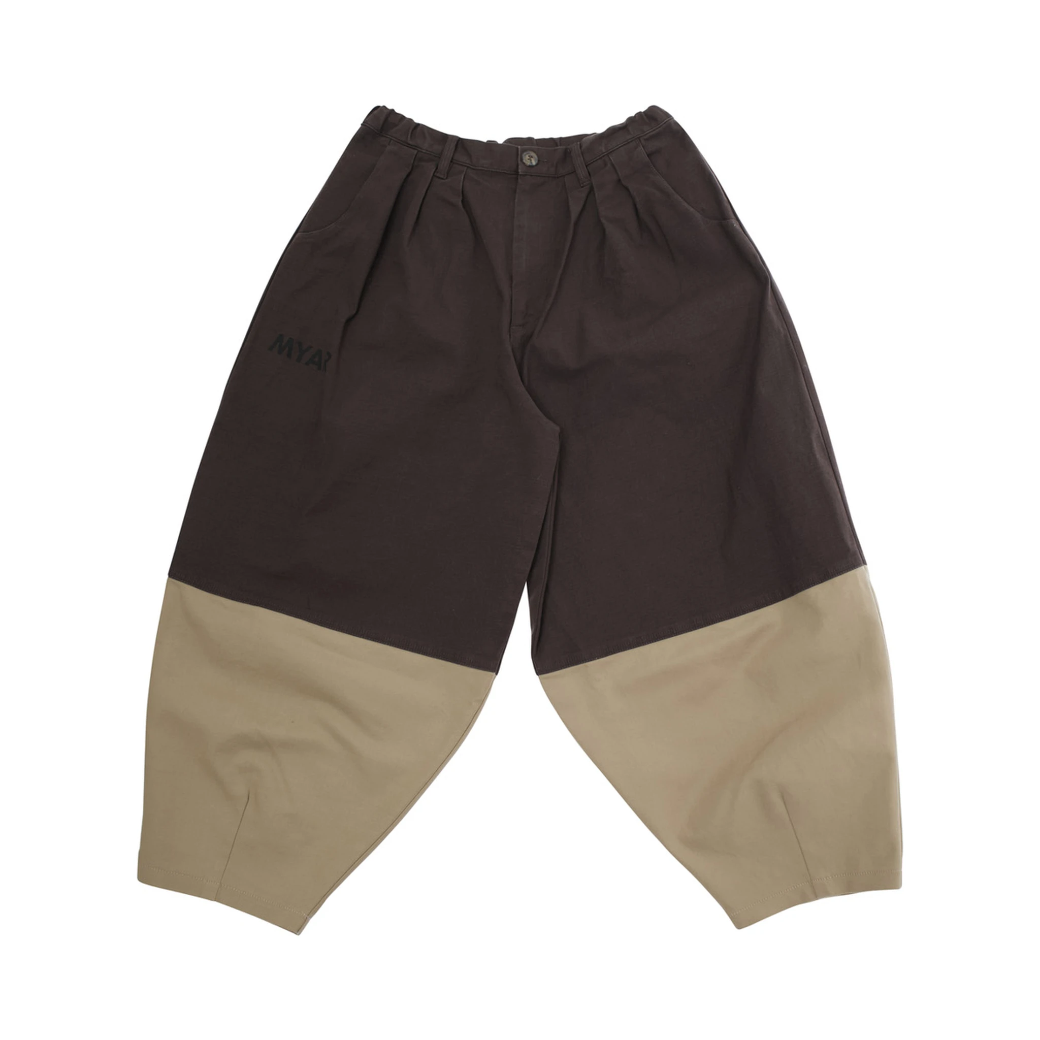 Multicolor Pants with Elastic Waist in Fabric Boy