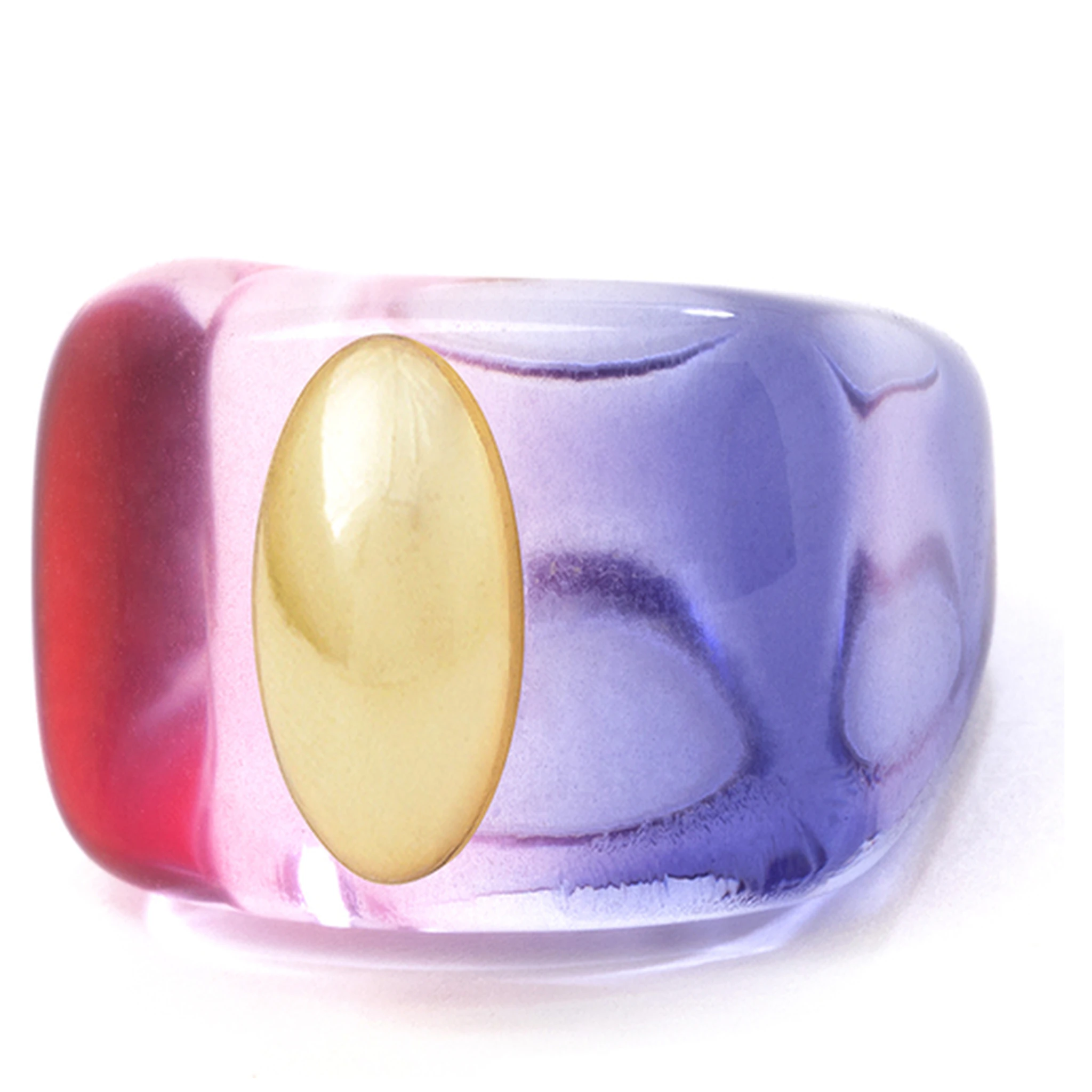 La Manso Womans Disney Princess Multicolor Plastic Ring