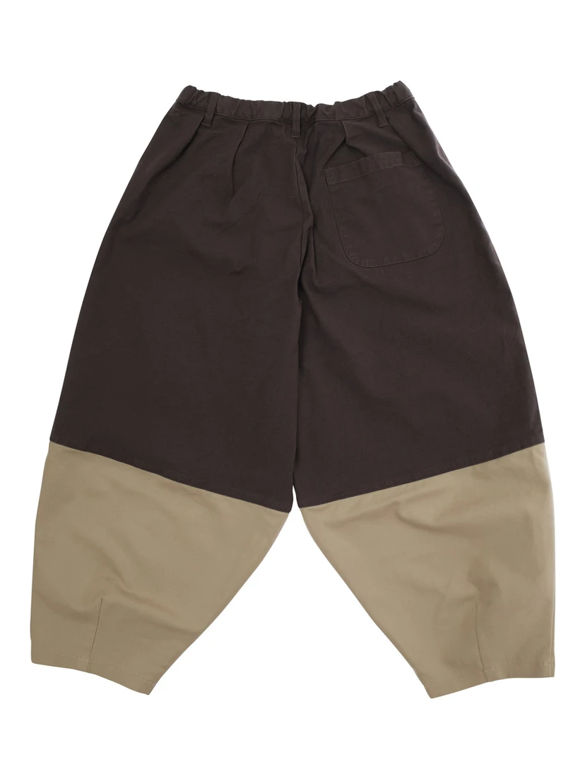 Multicolor Pants with Elastic Waist in Fabric Boy