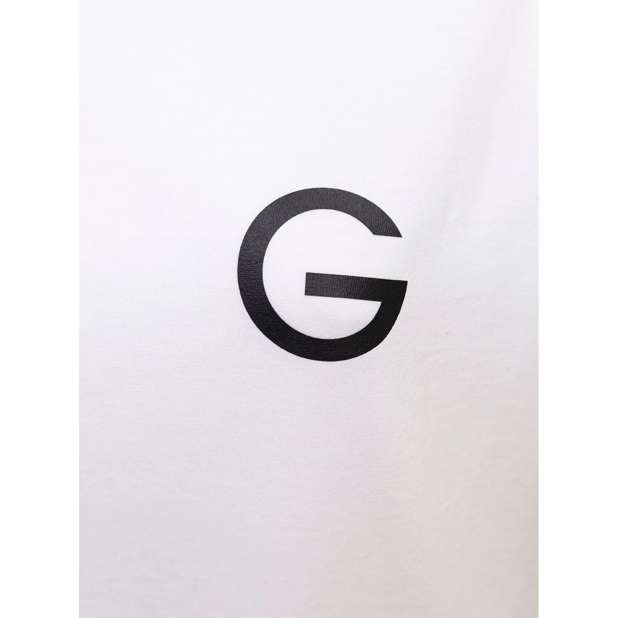 Gaudenzi Womans White Cotton T-shirt with  Logo Print