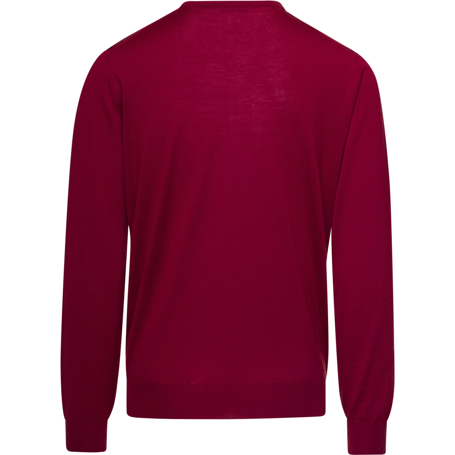 Red Crewneck Sweater with Long Sleeves in Cashmere Man Gaudenzi