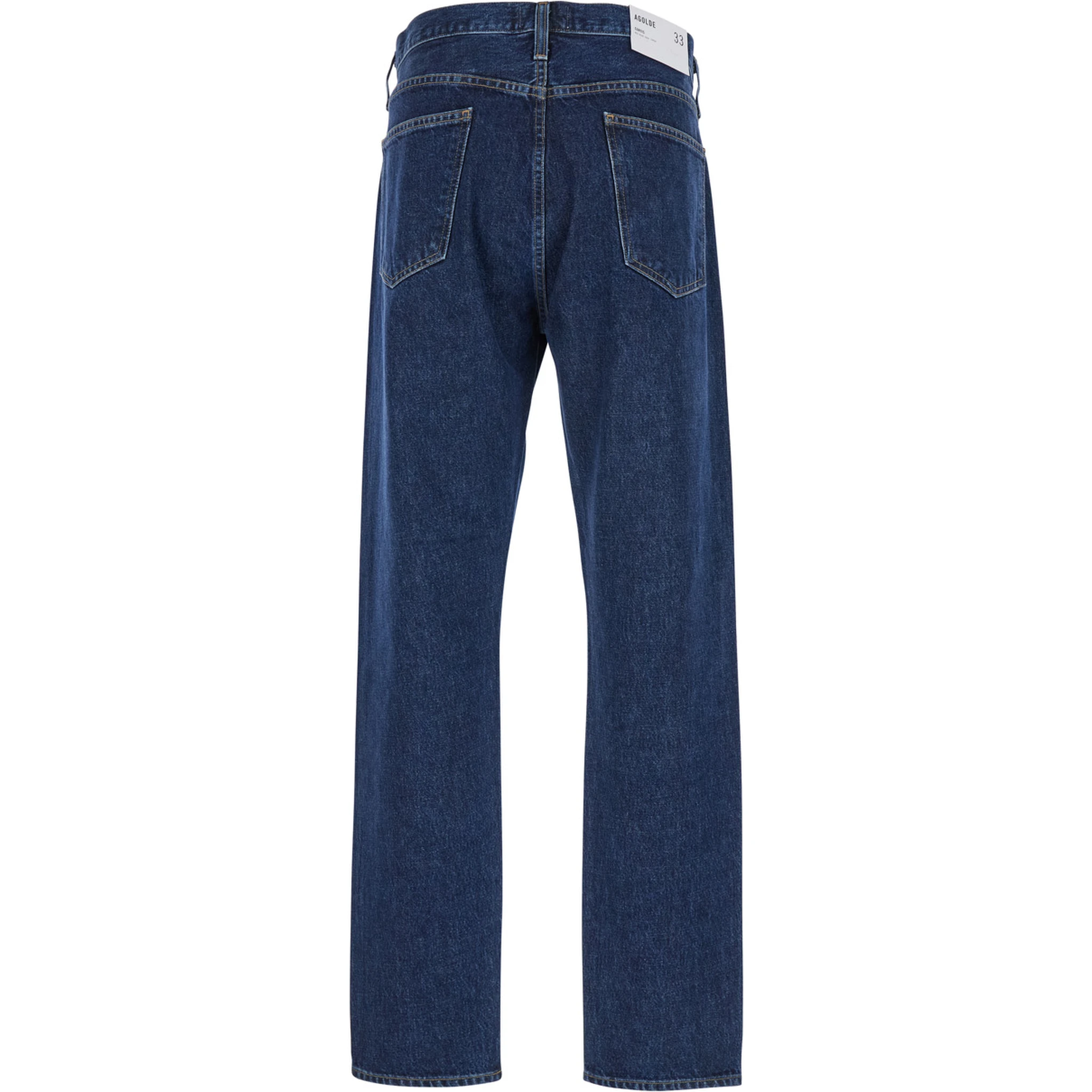 Blue Five-Pocket Jeans in Denim Man