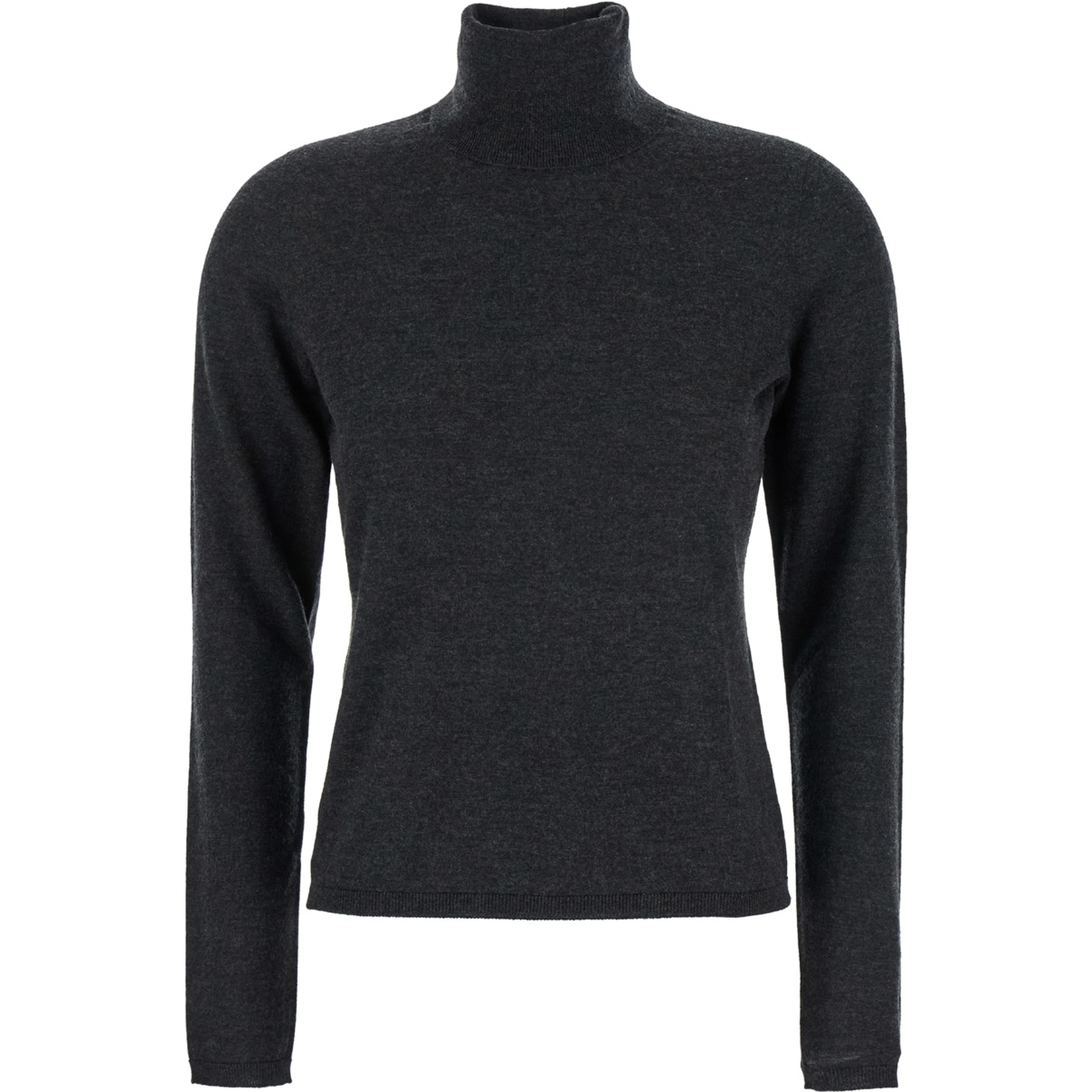 Adda Grey High Neck Sweater in Cashmere Woman
