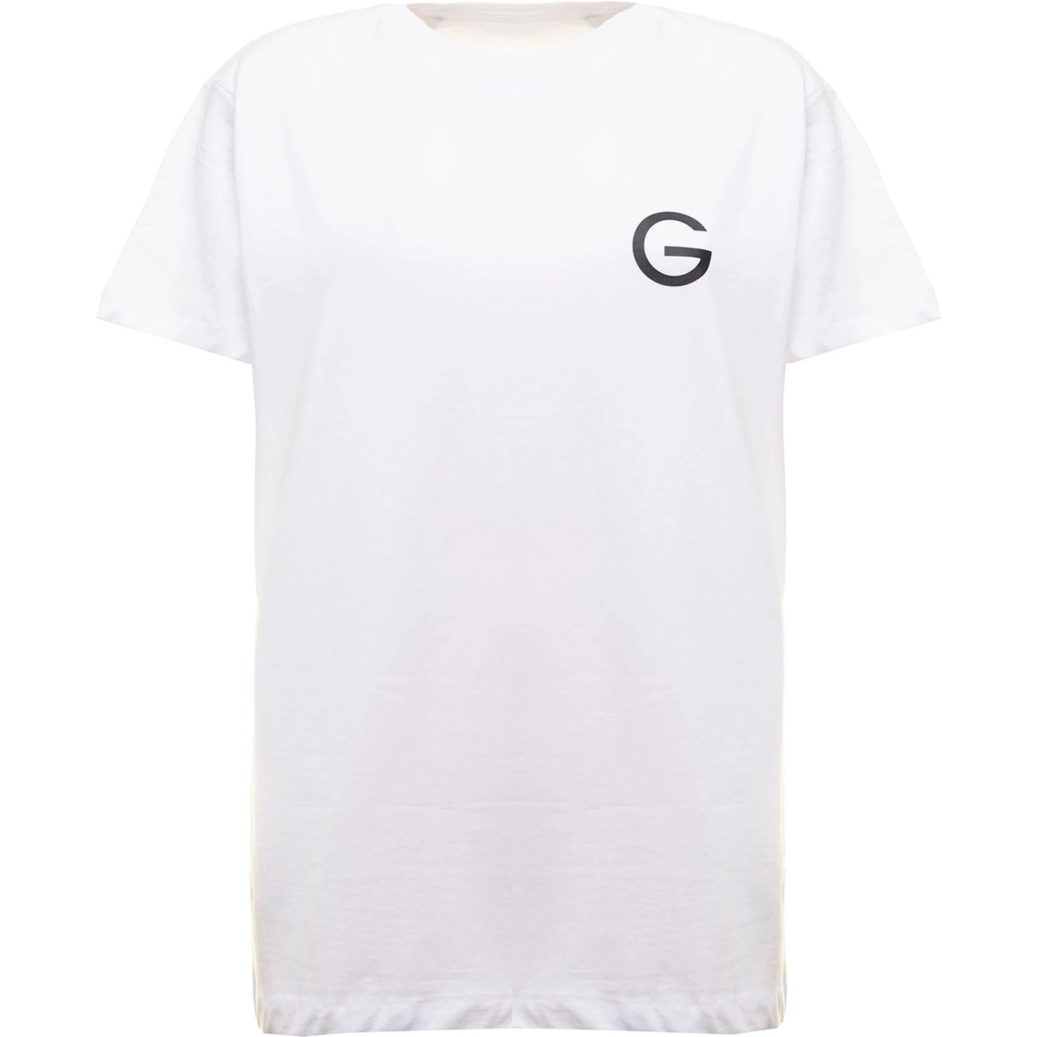 Gaudenzi Womans White Cotton T-shirt with  Logo Print