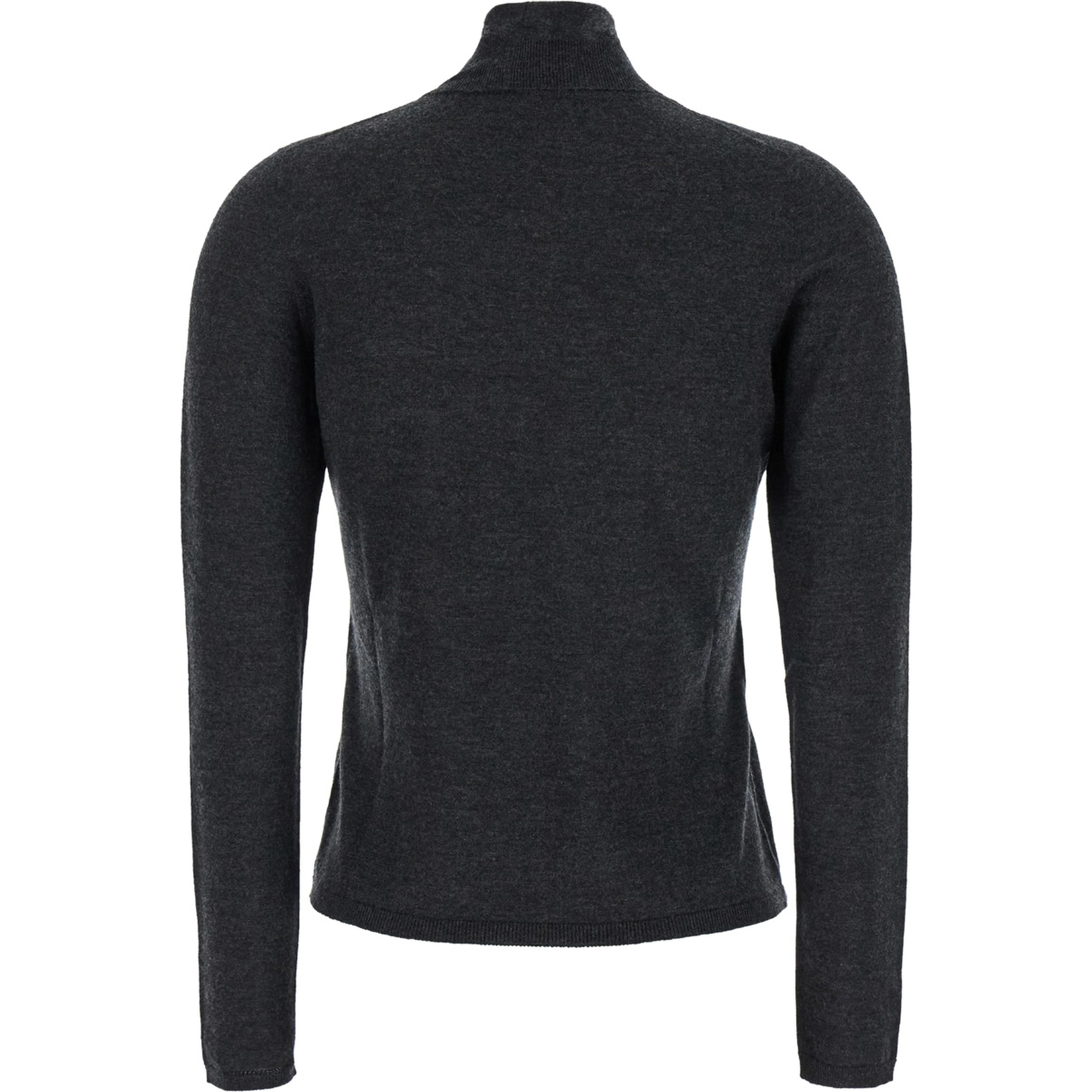 Adda Grey High Neck Sweater in Cashmere Woman