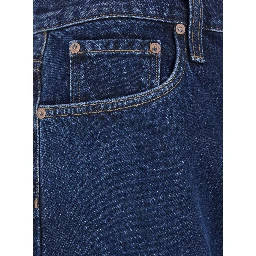 Blue Five-Pocket Jeans in Denim Man