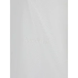 Nerina White Crewneck T-Shirt with Tonal Logo Lettering on the Front in Cotton Woman