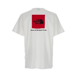 White T-Shirt with Logo Printed on the Front and Maxi Logo on the Back in Cotton Man