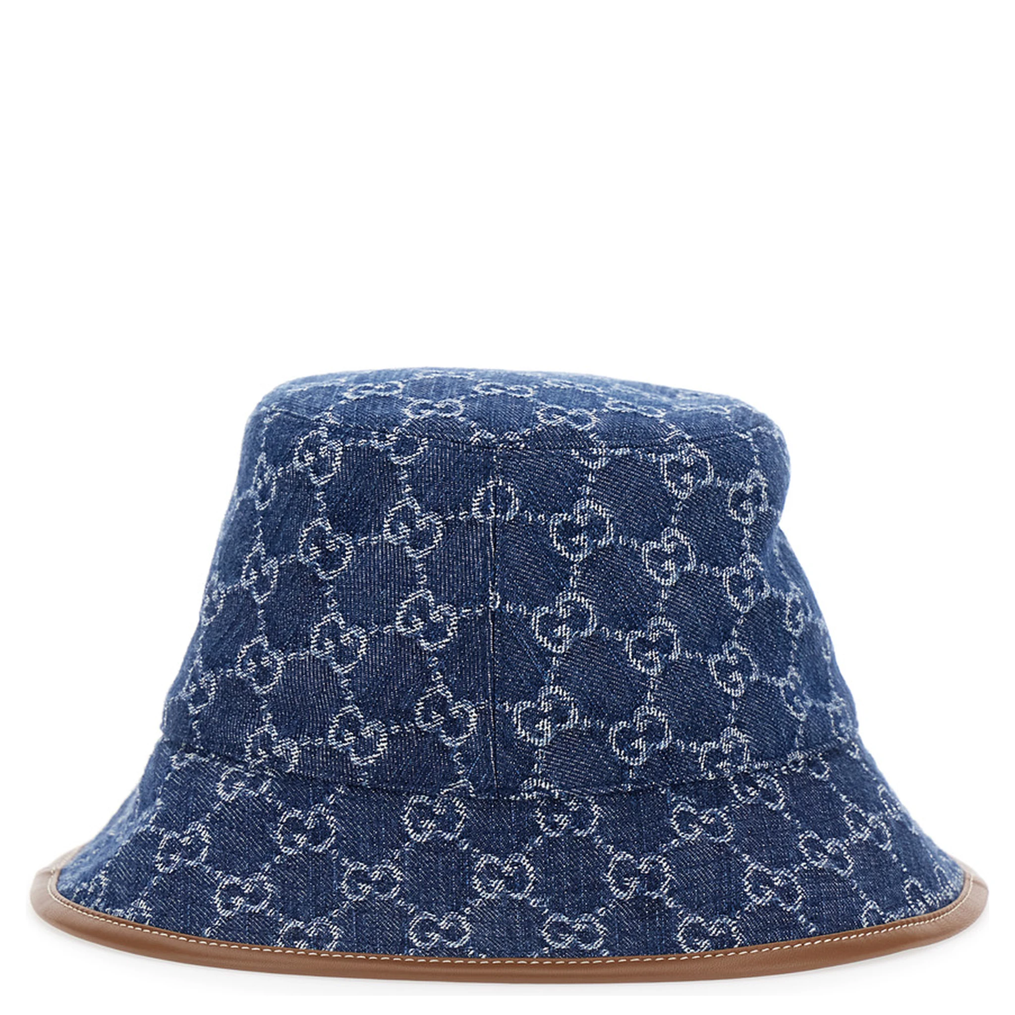 Blue Bucket Hat in GG Canvas Woman