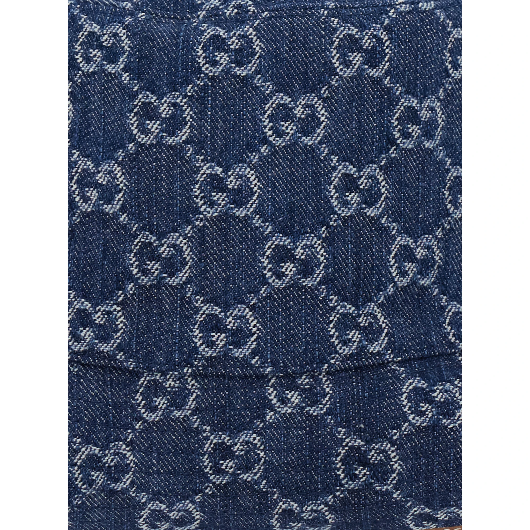 Blue Bucket Hat in GG Canvas Woman