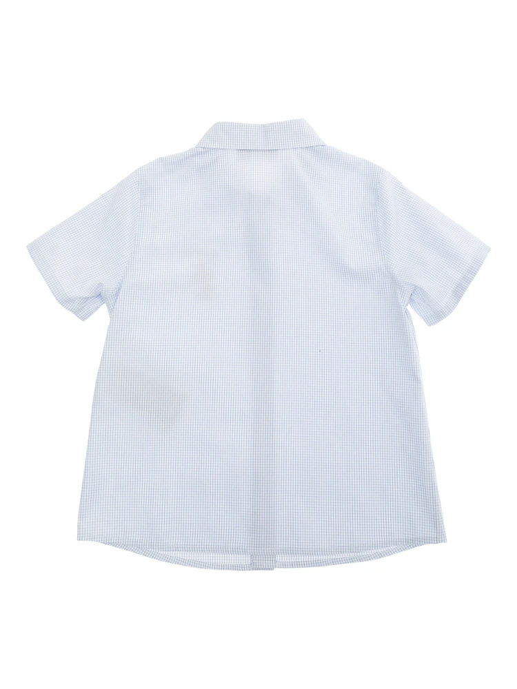Light Blue Shirt with Lettering Logo on the Front in Cotton Baby alternative