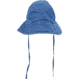 Blue Hat with Musical Notes Embroidered on the Front in Denim Boy