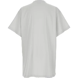 3B Liquified White T-Shirt with Logo Print on the Front in Cotton Man