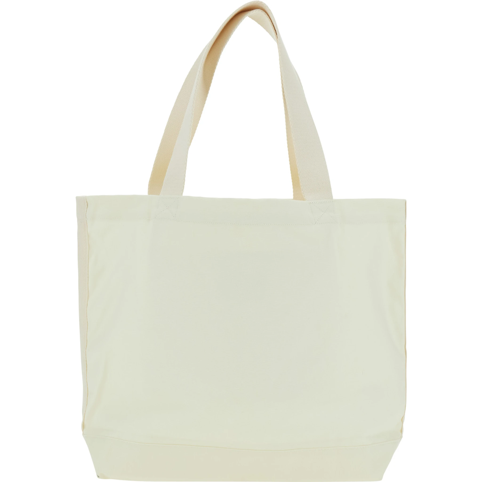 White Shopper with Maxi Logo Lettering on the Front in Cotton Man