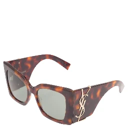 SL M119 Blaze Sunglasses in Brown Acetate Woman