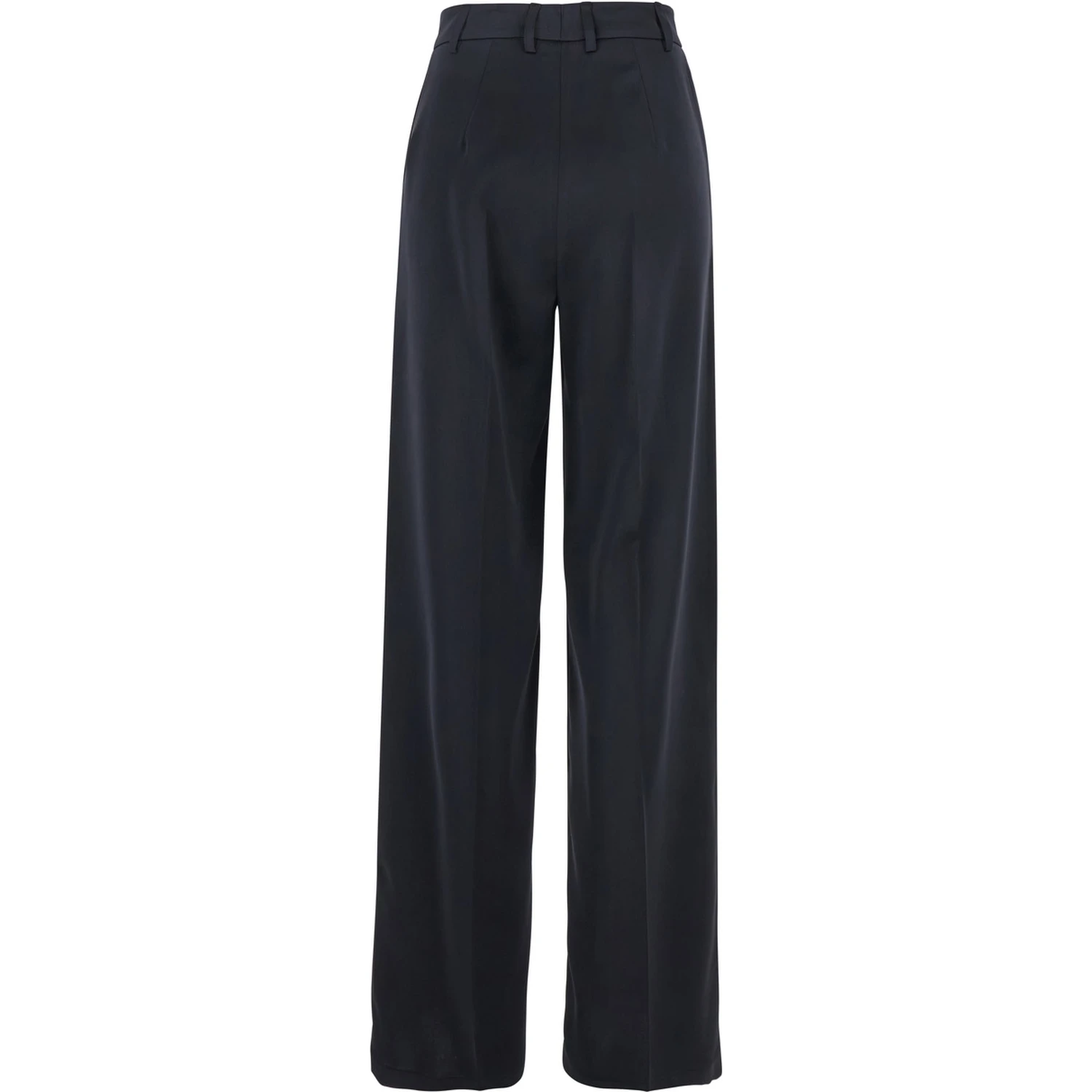 Blue Tailored Pants in Satin Woman