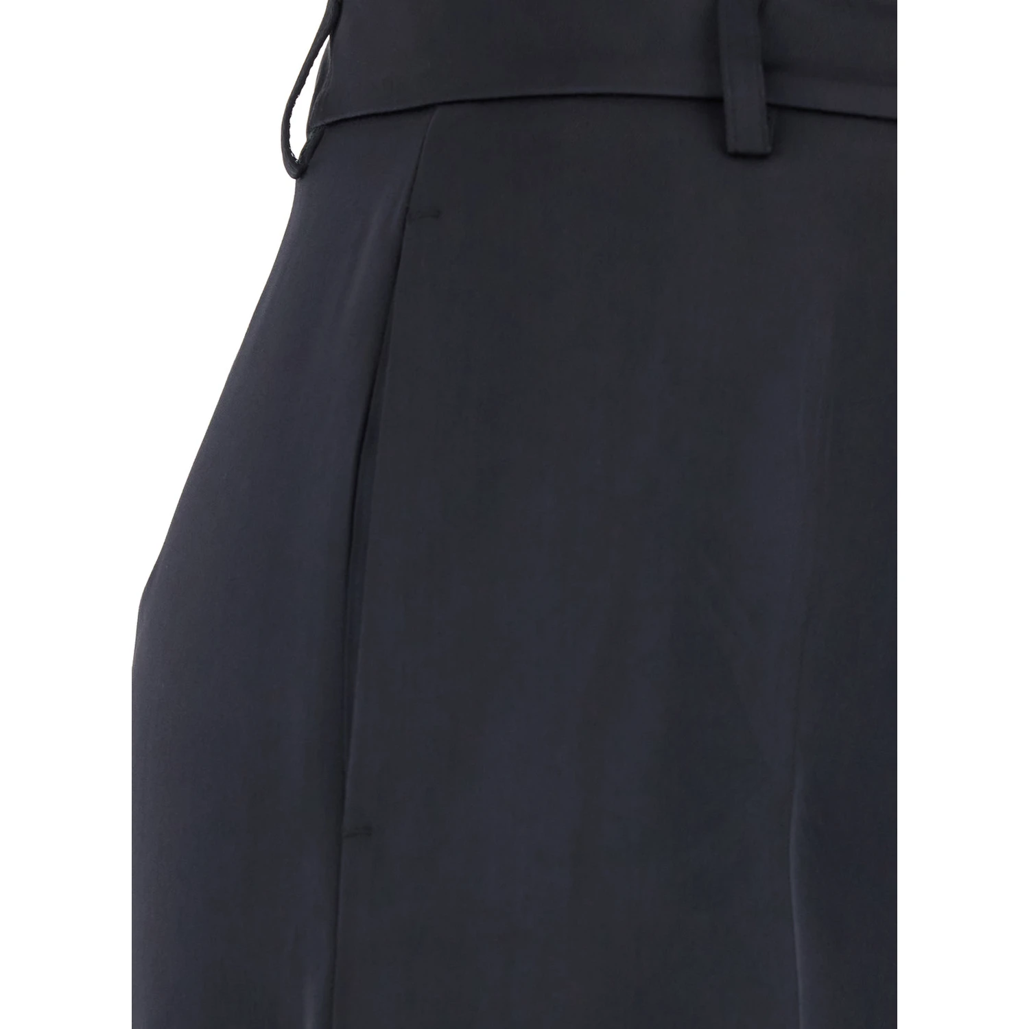 Blue Tailored Pants in Satin Woman