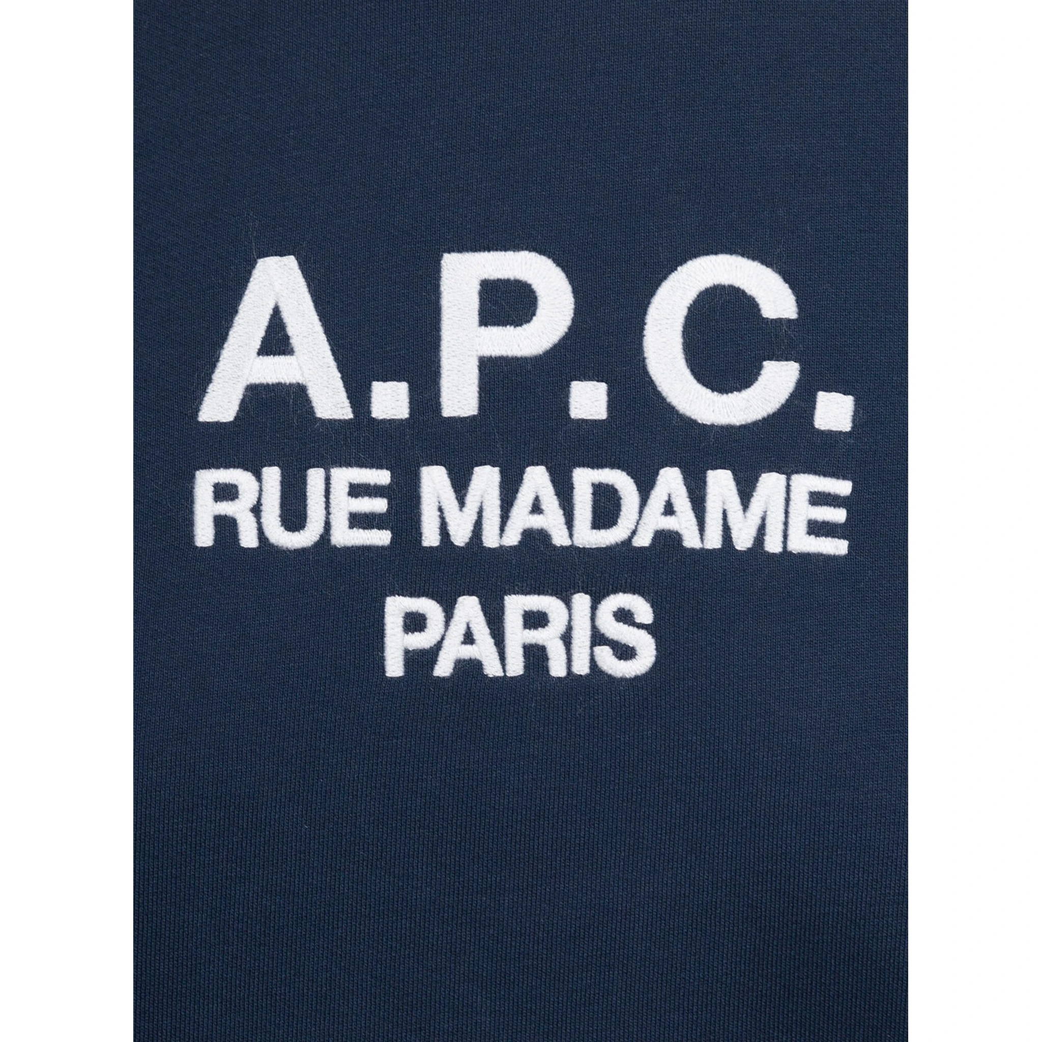 Blue Tina Sweatshirt in Fleece Cotton with Logo Embroidery to the Chest A.P.C. Woman