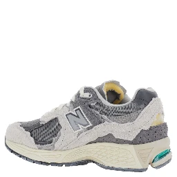 2002R Grey Low Top Sneakers with Logo Patch in Suede Unisex