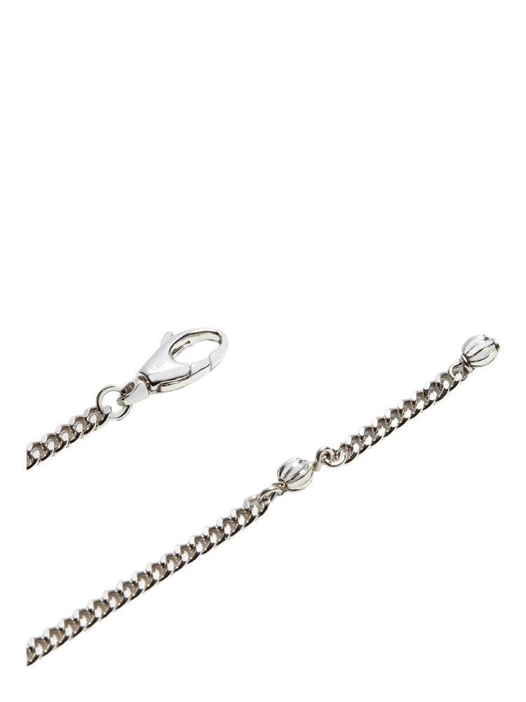 Metallic Bracelet with Chunky Chain-Link Design and VLogo in Bronze Man alternative