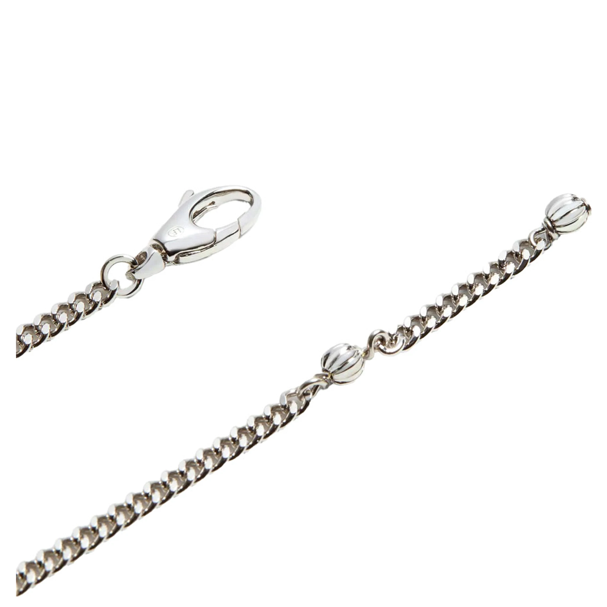 Metallic Bracelet with Chunky Chain-Link Design and VLogo in Bronze Man