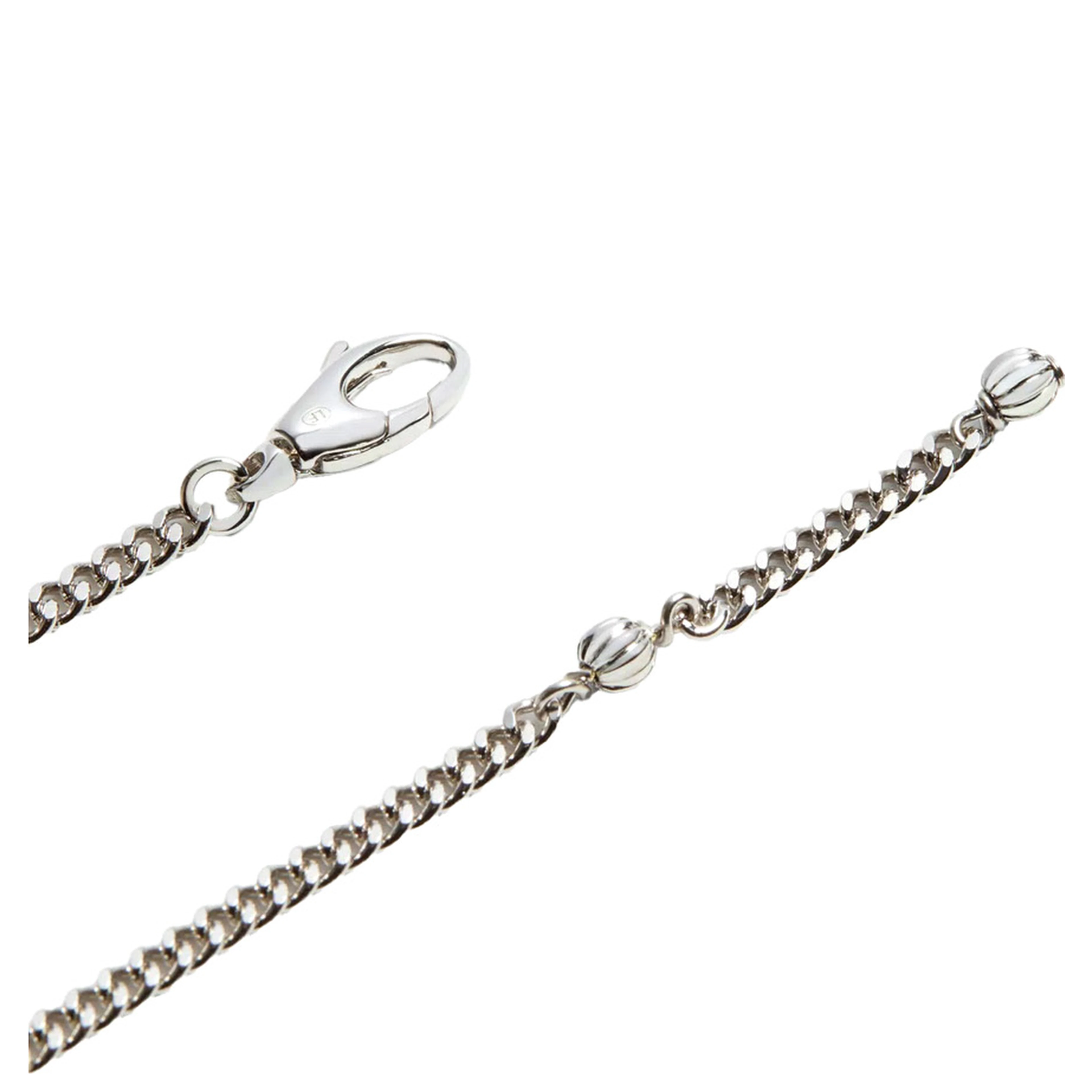 Metallic Bracelet with Chunky Chain-Link Design and VLogo in Bronze Man