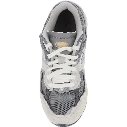 2002R Grey Low Top Sneakers with Logo Patch in Suede Unisex