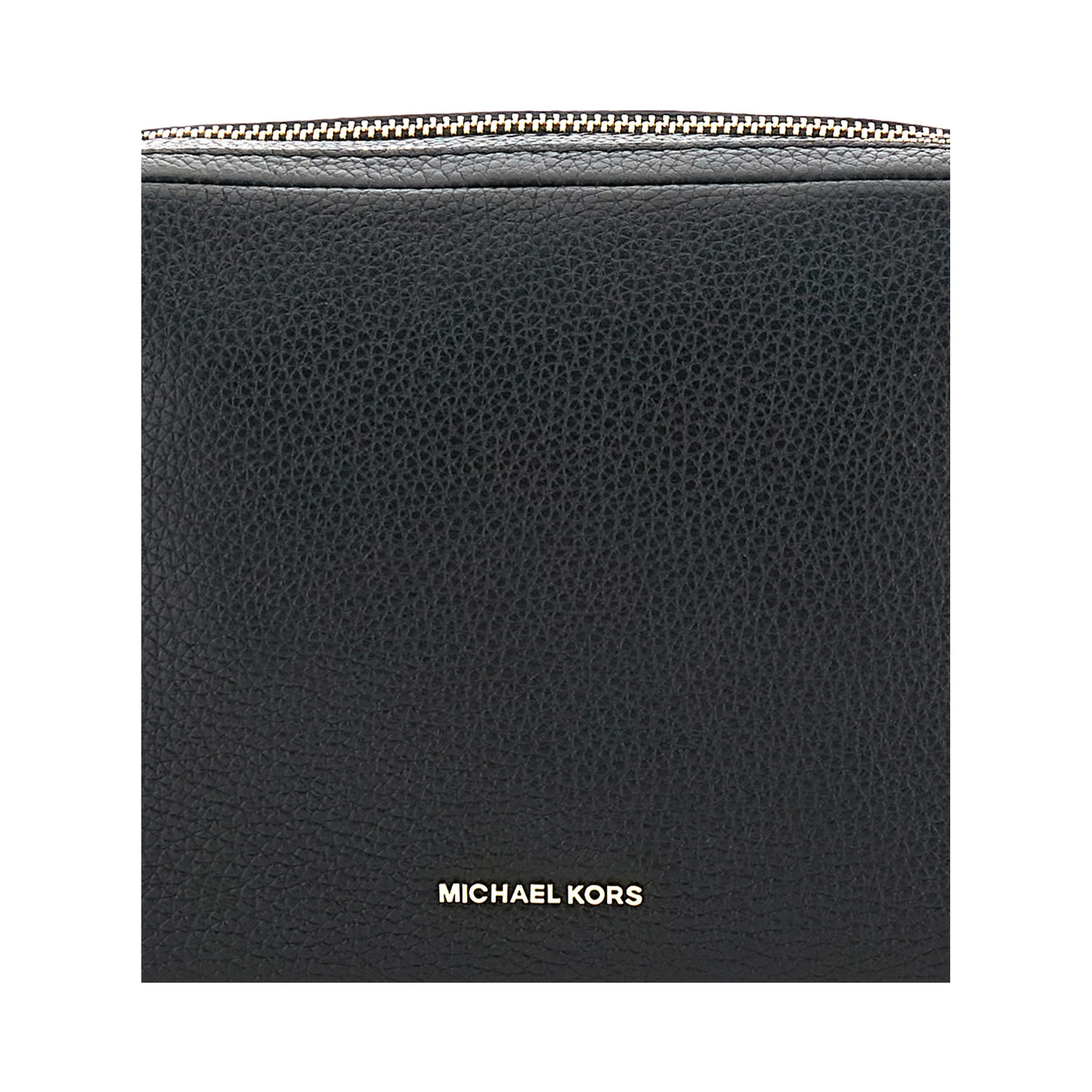 Bryant Black Shoulder Bag with Logo Lettering on the Front and Chain Shoulder Strap in Hammered Leather Woman