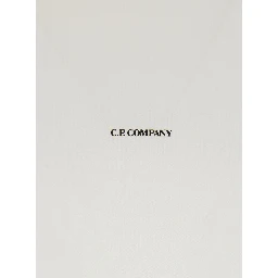 White Crewneck T-Shirt with Logo Lettering on the Front in Cotton Man