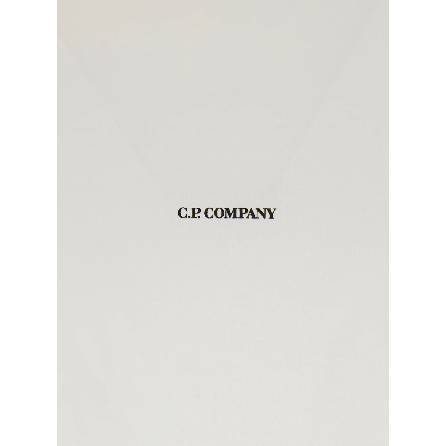 White Crewneck T-Shirt with Logo Lettering on the Front in Cotton Man
